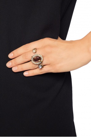 Snake motif double-ring, zdjęcie 2 Snake motif double-ring od Alexander McQueen